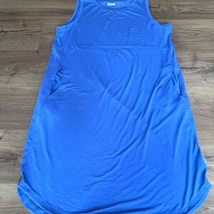 Columbia Women’s Blue Crew Neck Sleeveless 100% Cotton Dress
